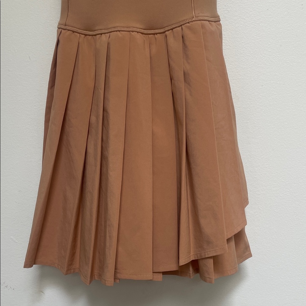 Aerie Tan Real me pleated Dress - Picture 5 of 10